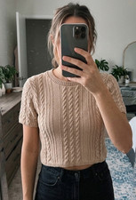 Zara Crop Top Maglia Cavo
