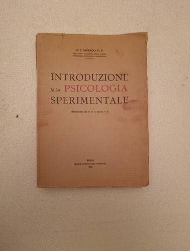 Introduzione alla psicologia