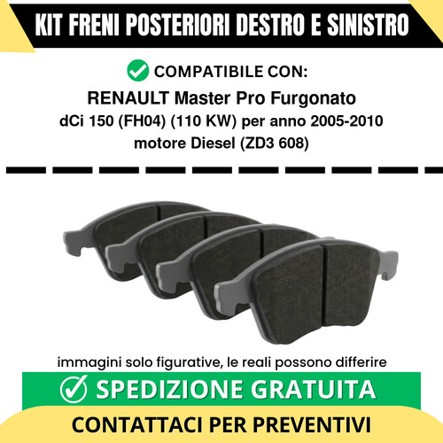 Pastiglie freno posteriori - pastiglie,