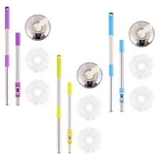 Mocio Lavapavimenti - 360° Rotante, Regolabile, Allungabile Mop set di maniglie