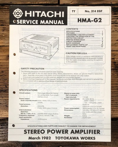 Hitachi hma amplificatore - hitachi, hma-g2