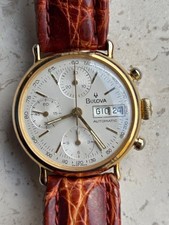 Chrono  Cronografo Bulova Automatic Oro Laminato/Gold Plated  Pari al Nuovo