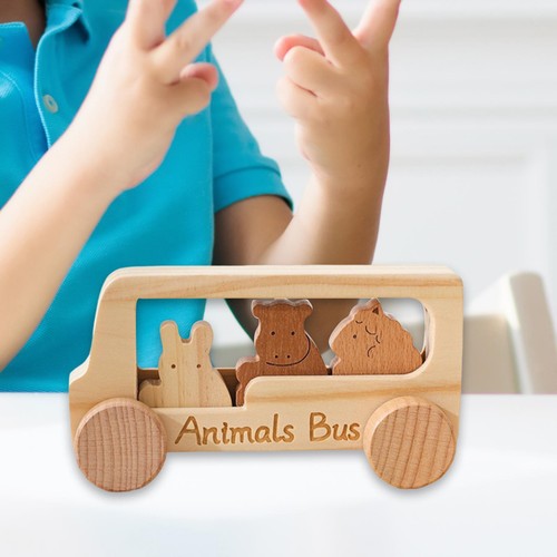 Set autobus con animali - animali, in
