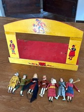 Teatrino con marionette - made in Italy’30d-Bellissimi colori-decori-grafica’30
