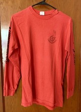 Campagnolo VTG Long Sleeve Shirt L Red Pockets Single Stitch Cycling Runs Small