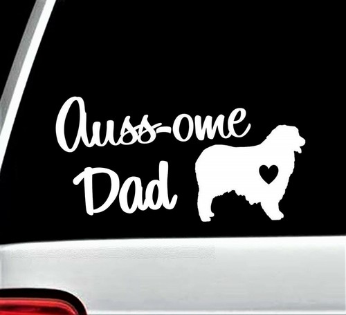Adesivo aussie dad - dad, pastore