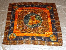 FOULARD VINTAGE LEOPARDO 88X88