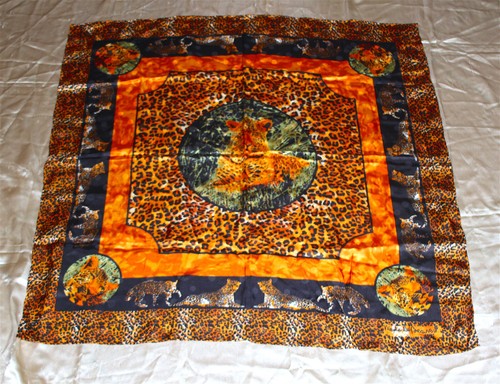 Foulard vintage leopardo 88x88 - foulard,