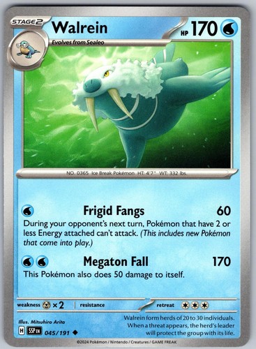 Walrein 045 191 pokemon - walrein,