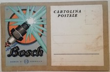 CARTOLINA BOSCH MACCHINA AUTOMOBILE AUTO MARCA FABBRICA BULLONI PUBBLICITARIA