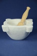 Mortaio marmo Carrara,pestello
