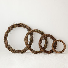 Ghirlanda Vite Naturale Artigianale Rustico Decorazione Casale per Parete e Port