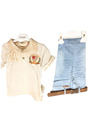 Shirt jeans bambino set di - e,