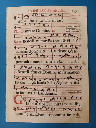 Pagina antifonario xvii - antifonario, (xvii
