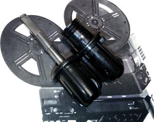 ★2x PERNI DI RICAMBIO ATTACCO BOBINA SUPER 8 mm PROIETTORE BAUER GENUINE NUOVI!★