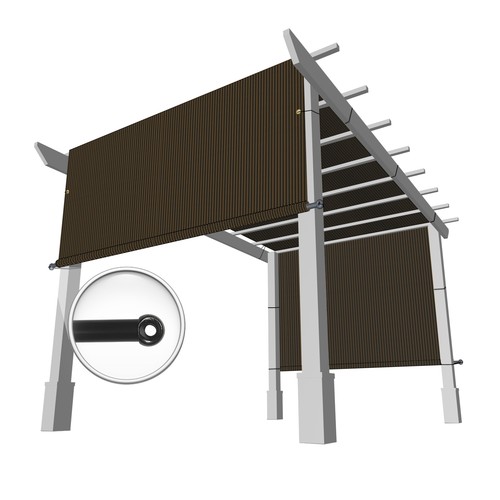 12ft breathable pergola sun - 12ft,