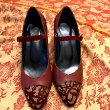 DECOLLETE' CON INSERTI IN CAVALLINO