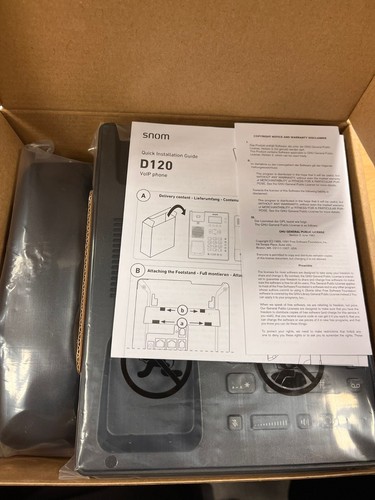 Telefono voip snom - d120,