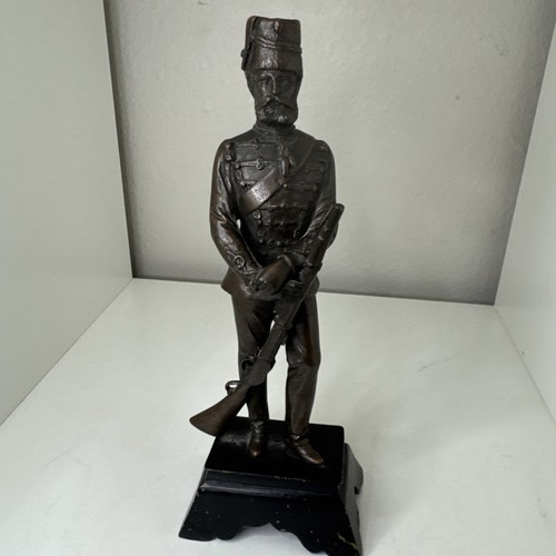 Statua bronzo ussaro - bronzo, "ussaro