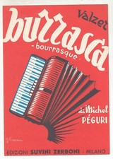 Spartito BURRASCA Michel Peguri - 1978 Fisarmonica Bals Musette sheet music