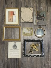 Lotto cornici arte decorate vintage mix cherubino grosso cerchio oro MCM ovale