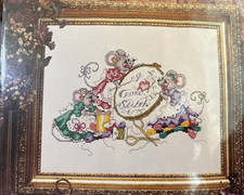 Kit punto croce vintage rari disegni per l'ago, Inc. CUCITURE TOPI