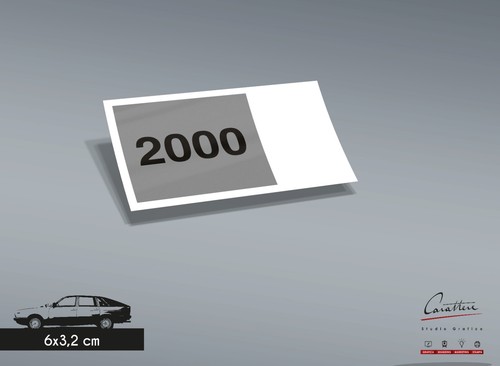 Adesivo cilindrata vano motore - adesivo,