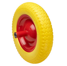 Maurer RUOTA PIENA per CARRIOLA ANTIFORATURA 350 mm ASSE MOZZO 150 mm