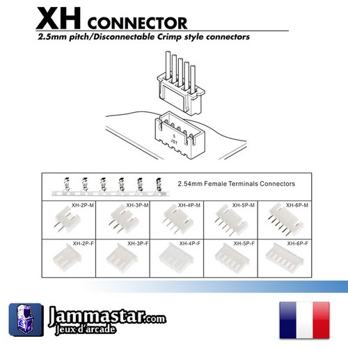 Connecteur jst embase - -,