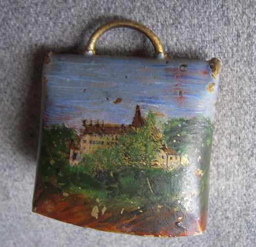 Old swiss bell - hand, painted