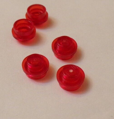 Lego x14 piastre rotonde rosse - x14,