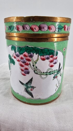 Antica scatola con - , coperchio