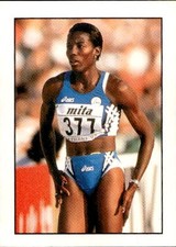 figurina i grandi campioni dello sport Edigamma 1997 # 12 Fiona May