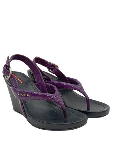 Prada sandalo zeppa - sandalo,