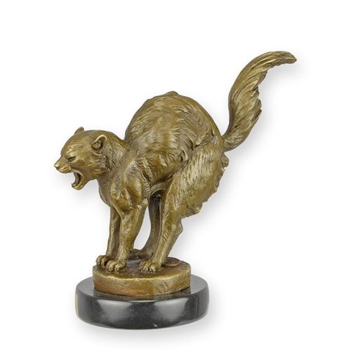 Scultura bronzo gatta - bronzo,