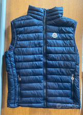 Giubbotto Gilet Imbottito Smanicato Moncler Uomo Taglia S Nuovo Blu