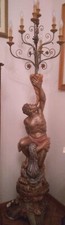 Lampada terra statua - lampada, moro