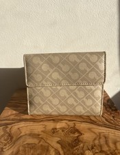 Portafoglio/borsa Gherardini Made In Italy Uomo/Donna Beige Monogram Pelle