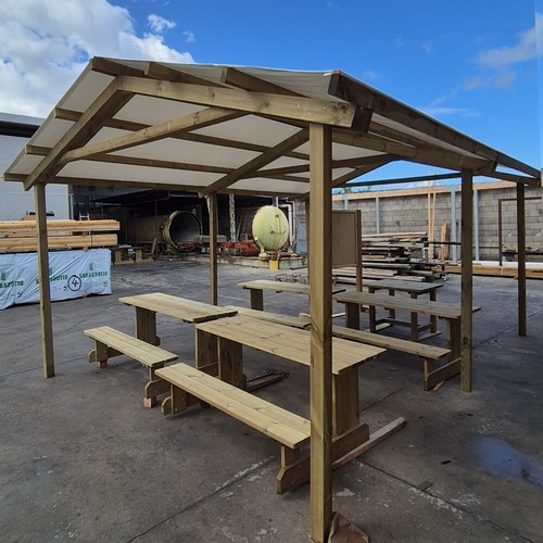 Pergola legno 400x550 con - pergola,