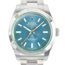 Orologio ROLEX Milgauss 116400GV blu misura cassa 40 mm uomo usato #1112026