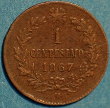 1867 M Italia Centesimo