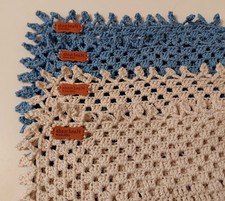 Set 2 centrini ovali uncinetto