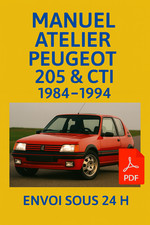 Manuel Atelier Peugeot 205 GTI