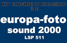 ★KIT CINGHIE DI RICAMBIO 3 x