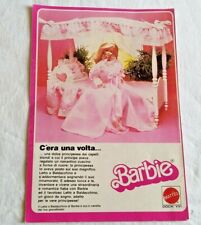 Collezionismo cartaceo BARBIE LETTO BALDACCHINO MATTEL PUBBLICITA'  1984
