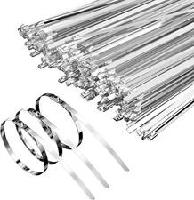 100 Pezzi Fascette in Inox