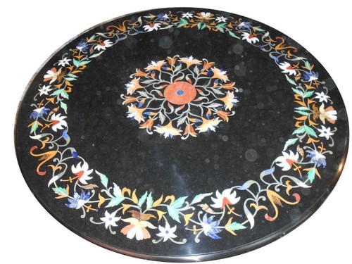 Piano rotondo pietra dura - rotondo,