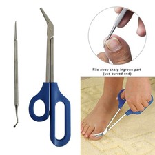 In Acciaio Inox Manico Lungo Dell'unghia Del Piede Forbici Pedicure per Gli