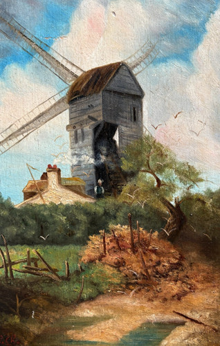 Paesaggio mulino persone - mulino,,
