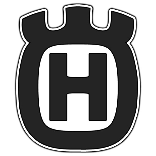 Adesivo husvarna logo nero 1 - adesivo, #1